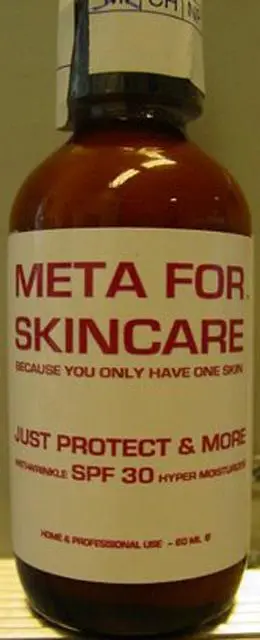 Foto dell’avviso ufficiale: Skin-Peel META FOR SKINCARE Just Protect &amp; More Siero antirughe &amp; #13; &amp; #13; — rischio: Rischio microbiologico