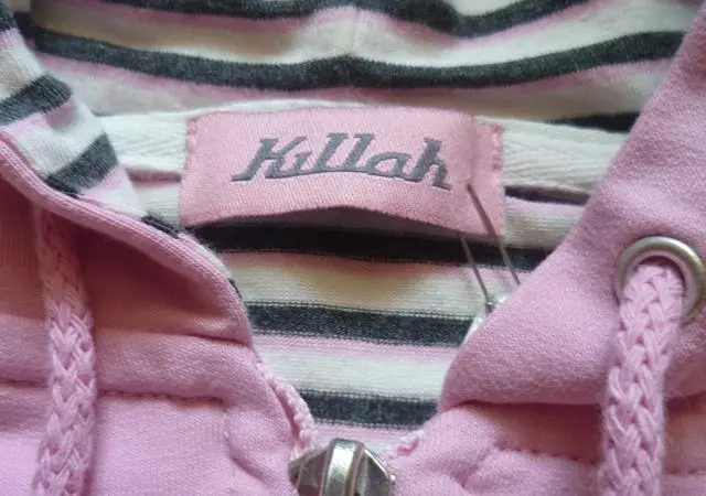 Photo from the official notice: Killah children’s sweatshirt — strangulation risk