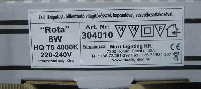 Foto do aviso oficial: Maxi Light Rota Lâmpada fluorescente — risco: Choque elétrico