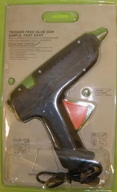 Photo from the official notice: Glue Gun — electric shock risk