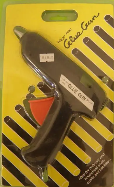 Photo from the official notice: Glue Gun — electric shock risk