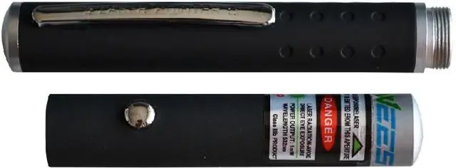 Photo from the official notice: Swees laser pointer — damage to sight risk