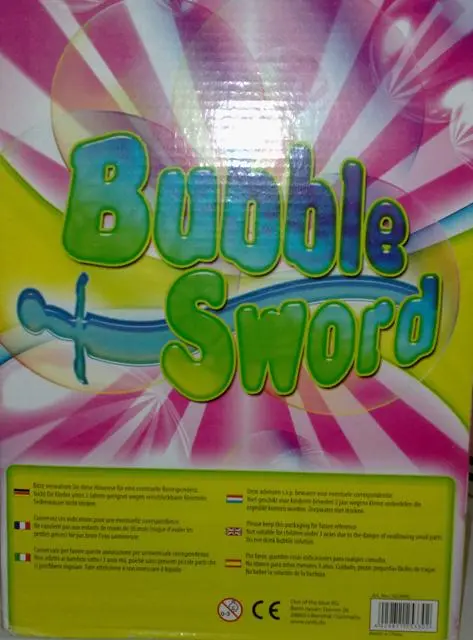 Photo from the official notice: Bubble Sword soap bubble set — microbiological risk