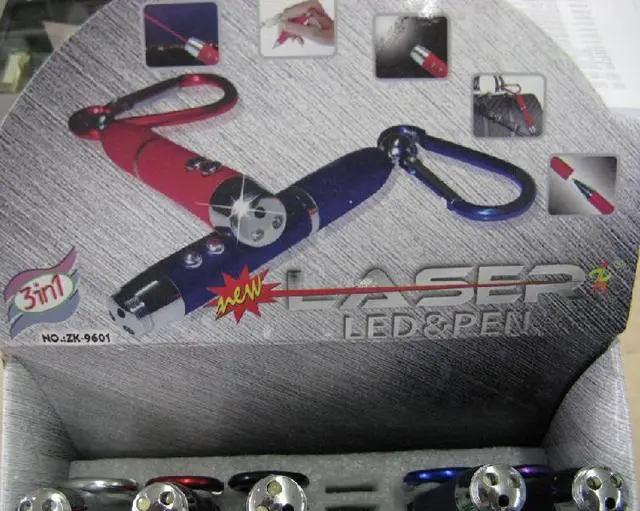 Foto aus der offiziellen Meldung: Laser LED &amp; Pen Laserpointer — Risiko: Sehschaden