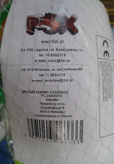Foto do aviso oficial: Fox Conjunto de três bolas com sinos — risco: Engasgamento