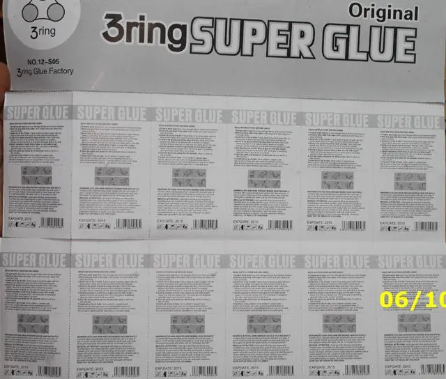 Photo de l’avis officiel: 3 RING TM Glue Factory 502 Super Glue Colle &amp; #13; &amp; #13; — risque: Risque chimique