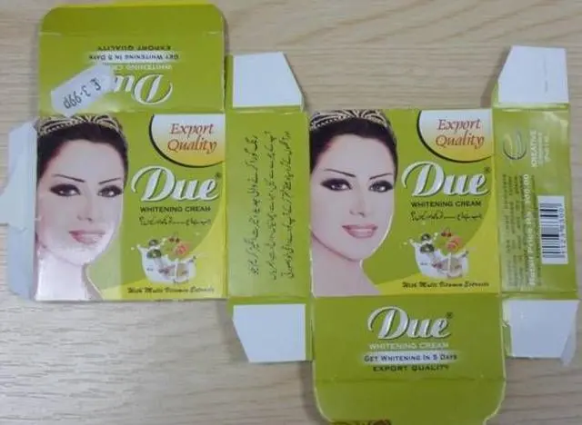 Foto do aviso oficial: Kreative Cosmetics (Pvt) Due Whitening Cream Produto de clareamento da pele — risco: Químico