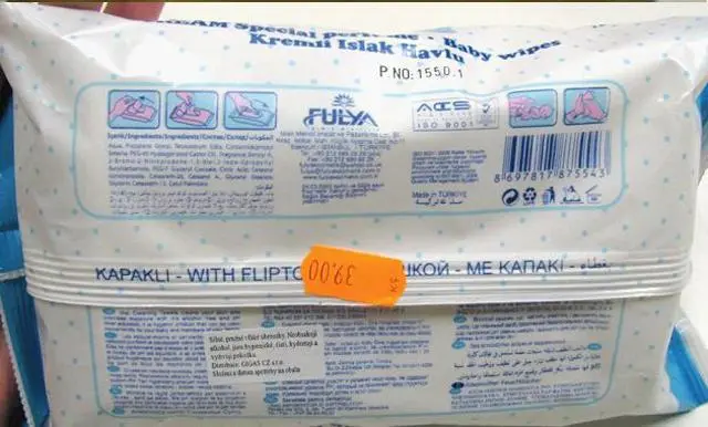 Zdjęcie z oficjalnego zgłoszenia: Freshmaker CREAM Special perfume, Baby wet wipes Chusteczki nawilżane dla niemowląt &amp; #13; &amp; # #13; — ryzyko: Chemiczne