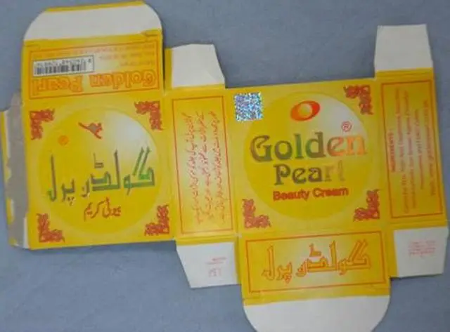 Foto aus der offiziellen Meldung: Golden Pearl Golden Pearl Beauty Cream Hautaufhellendes Produkt — Risiko: Chemikalie
