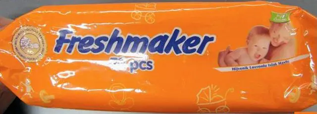Zdjęcie z oficjalnego zgłoszenia: Freshmaker Freshmaker Baby Wet Wipes, Wet Towels With Lotion, extra Chusteczki dla niemowląt — ryzyko: Chemiczne