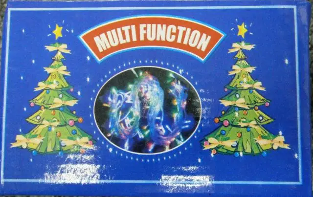 Photo from the official notice: Multi Function Led Light lighting chains — electric shock & fire risk