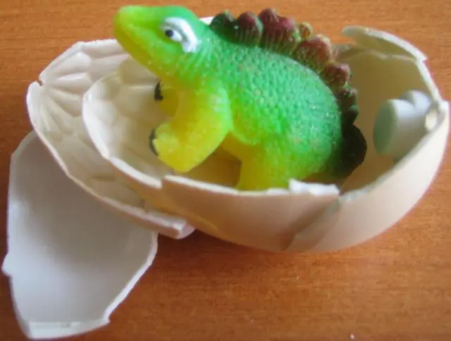 Foto dell’avviso ufficiale: Dinosaur egg Growing Pet Giocattolo di plastica dinosauro — rischio: Ostruzione delle vie aeree & Lesioni