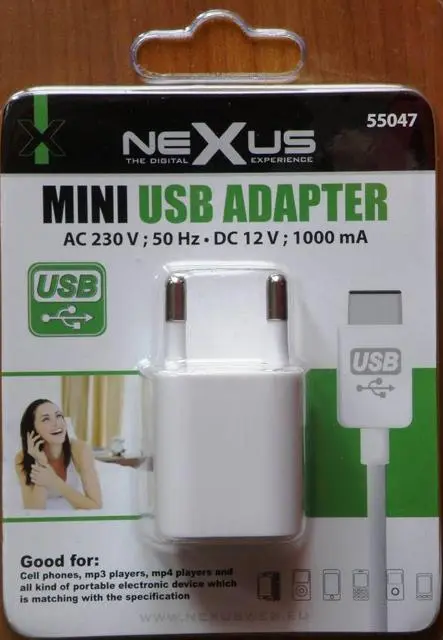Foto do aviso oficial: NEXUS Mini Usb Adapter Adaptador de rede — risco: Choque elétrico