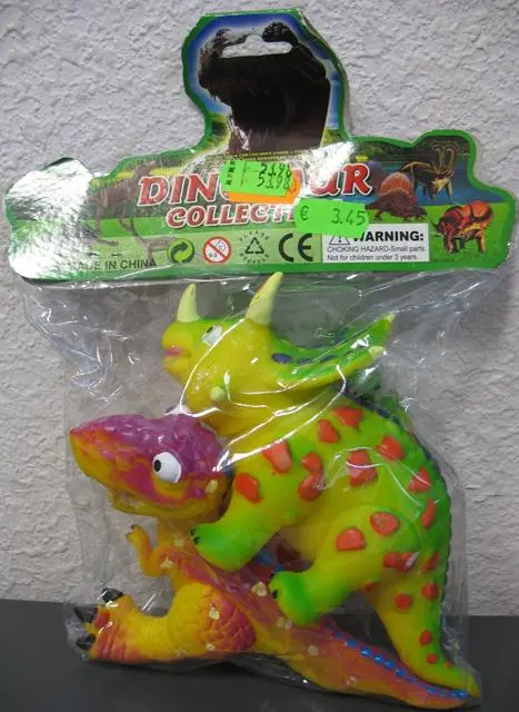 Foto do aviso oficial: Dinosaur Collection Brinquedo plástico — risco: Químico