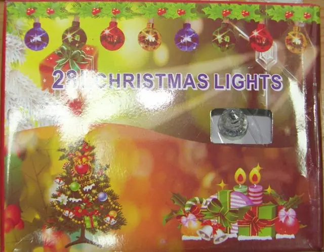 Photo de l’avis officiel: Christmas Lights Chaîne d’éclairage — risque: Choc électrique & Incendie (A12/0205/13)
