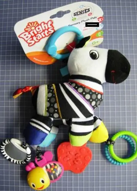 Photo de l’avis officiel: Bright Starts Sensory Plush Pols Jouet doux — risque: Risque chimique