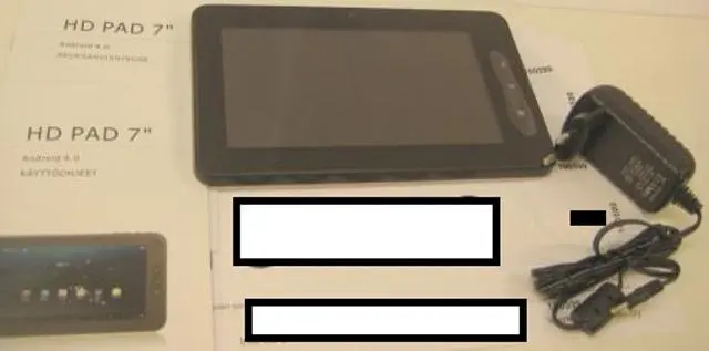 Photo from the official notice: HD Pad 7" Tablet PC tablet computer — electric shock risk