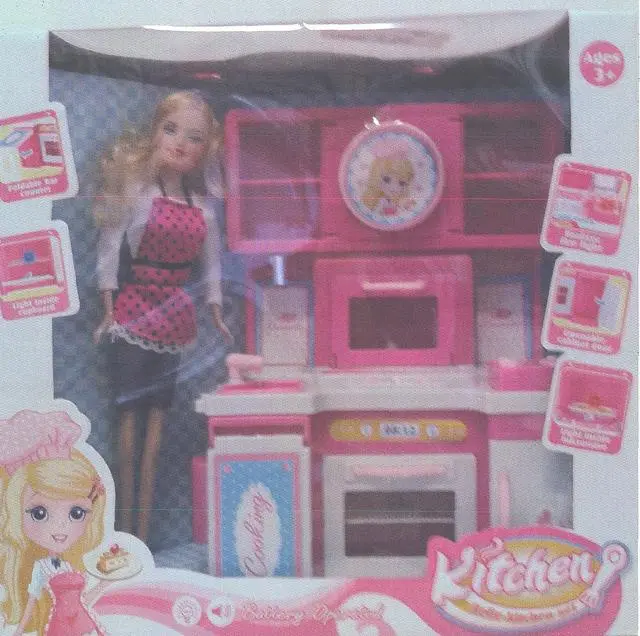 Photo from the official notice: General Trade Belle Kitchen Set kitchen set with plastic doll — chemical risk