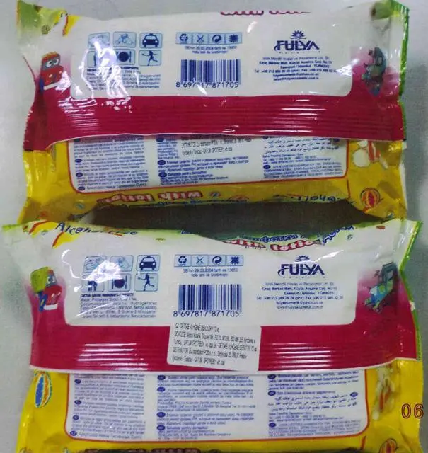 Photo from the official notice: Freshmaker kids Baby wet wipes with lotion — chemical risk