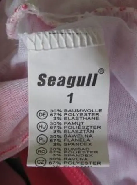 Foto do aviso oficial: Seagull Conjunto de roupas para meninas — risco: Ferimentos