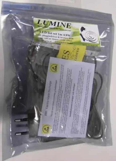 Foto do aviso oficial: Lumine Fita LED — risco: Choque elétrico