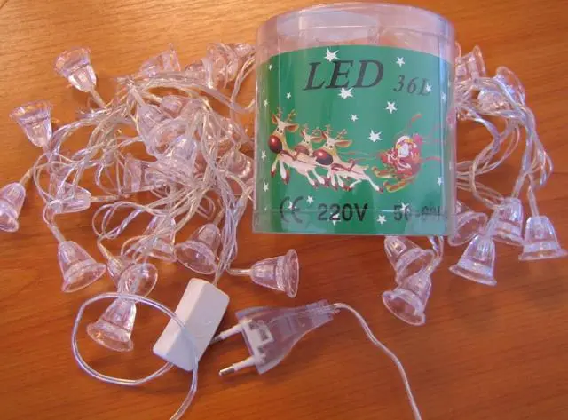 Photo de l’avis officiel: LED 36L Chaîne d’éclairage — risque: Brûlures & Choc électrique