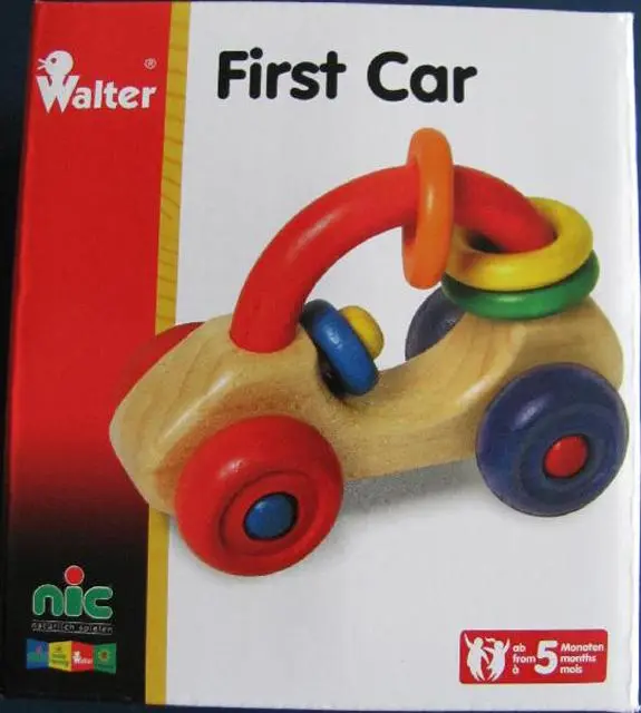 Photo de l’avis officiel: Walter First Car Voiture de jouet en bois &amp; #13; — risque: Étouffement