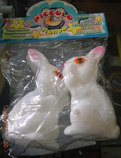 Photo de l’avis officiel: Tobia's Giochi Piccolo Mondo Lapin en plastique &amp; #13; — risque: Risque chimique