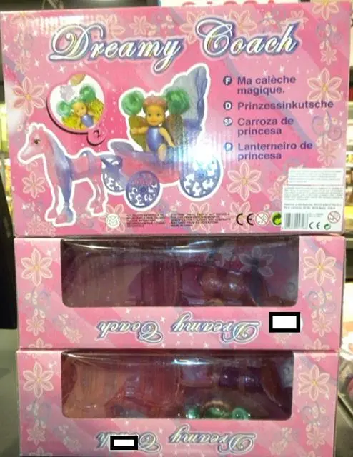 Foto do aviso oficial: Rocco Giocattoli Dreamy Coach Boneca de plástico com carruagem de brinquedos — risco: Químico