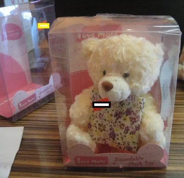 Foto dell’avviso ufficiale: Love Mate Recordable Plush Toy Giocattolo morbido — rischio: Rischio chimico & Ostruzione delle vie aeree