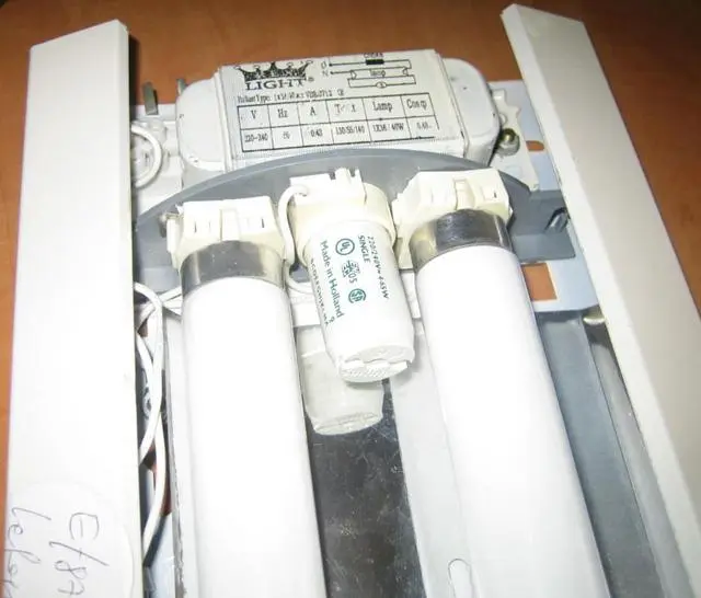 Photo from the official notice: REX LIGHT Fluorescent Lamp fluorescent ceiling light — fire risk