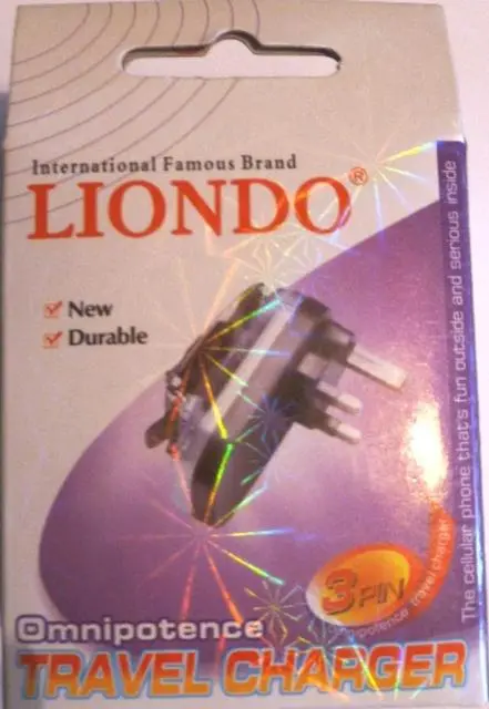 Photo from the official notice: Liondo Omnipotence Travel Charger — electric shock risk