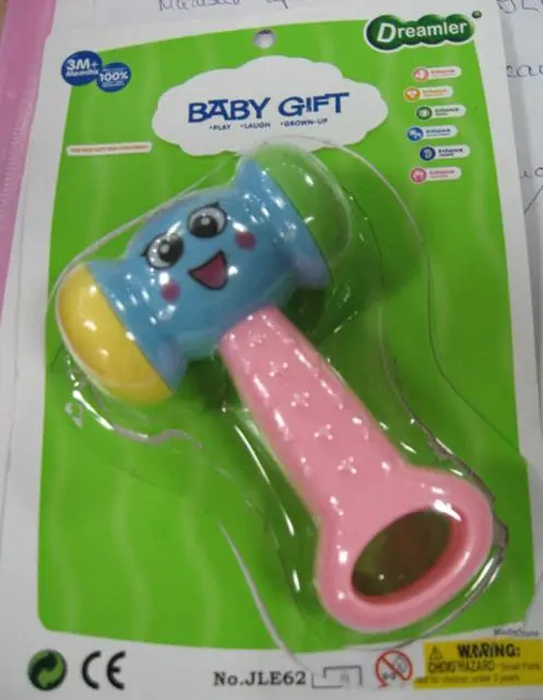 Photo from the official notice: Dreamler Baby Gift babies' rattles — choking risk