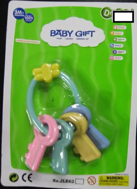 Photo from the official notice: Dreamler Baby Gift babies' rattles — choking risk