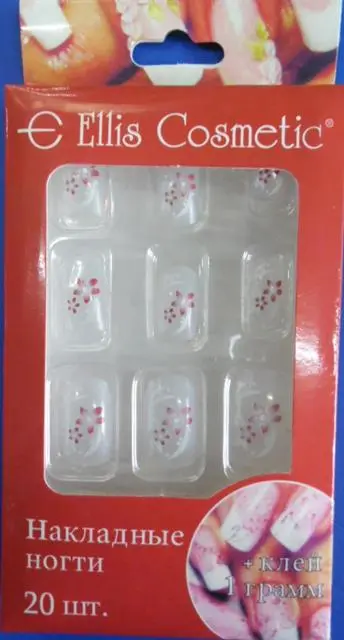 Foto dell’avviso ufficiale: Ellis Cosmetic Artificial nails / Накладные ногти Unghie false &amp; #13; &amp; #13; — rischio: Rischio chimico