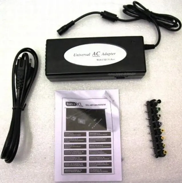 Foto uit de officiële melding: basicXL Universal notebook adapter Voeding „Universal Notebook Adapter” &amp; # #13; &amp; # #13; — risico: Elektrische schok