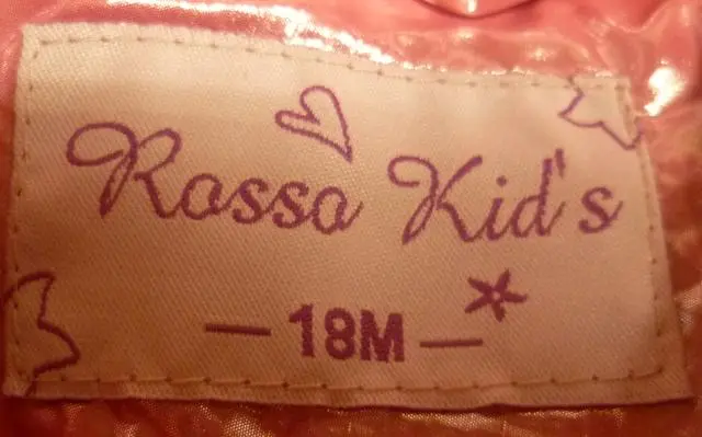 Photo from the official notice: Rosso Kids children’s jacket — strangulation risk