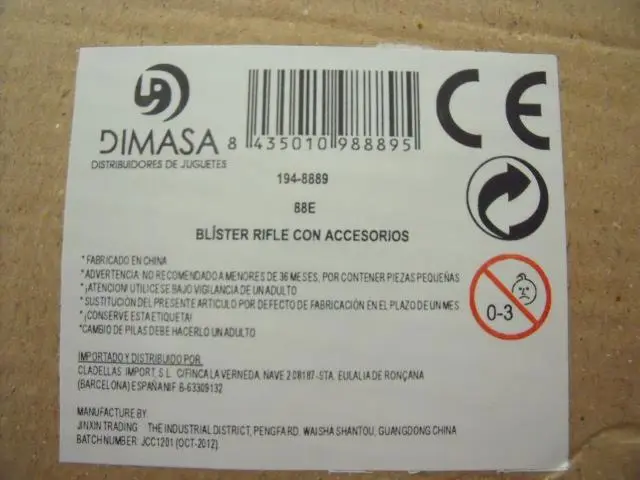 Foto do aviso oficial: Dimasa The smurfs dance party Conjunto de pistola de brinquedo — risco: Engasgamento