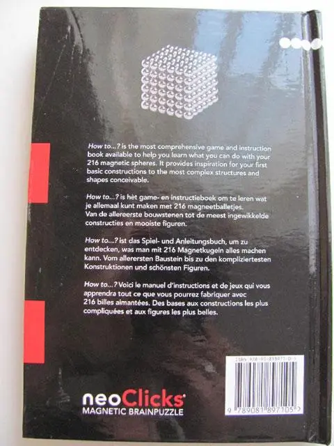 Foto uit de officiële melding: Neoclicks How to...? Magnetic Brainpuzzle Magnetisch speelgoed — risico: Verwonding