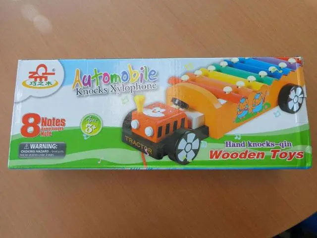 Photo de l’avis officiel: IOEN 1. Automobile knocks xylophone2. 12 tone strawberry qin Jouets xylophone — risque: Étouffement & Etranglement