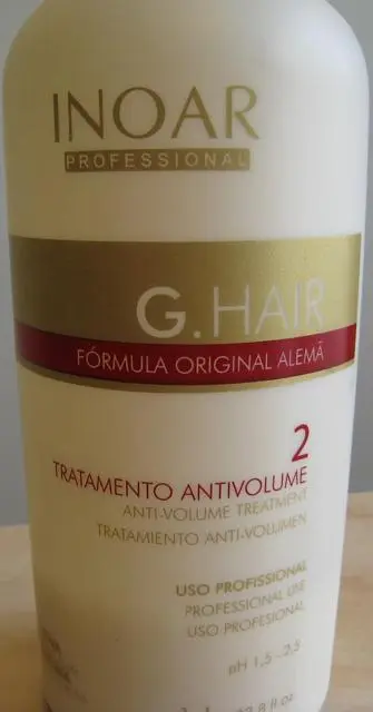 Photo de l’avis officiel: INOAR professional G.Hair, Formula Original Alema Produit de traitement capillaire — risque: Risque chimique