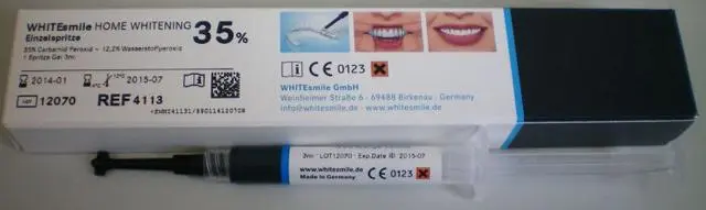 Photo from the official notice: Whitesmile Home whitening 35% Carbamide Peroxide teeth whitening product — chemical risk