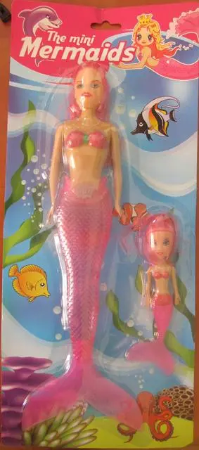 Photo de l’avis officiel: One Dollar Group The Mini Mermaids Ensemble de poupées — risque: Risque chimique