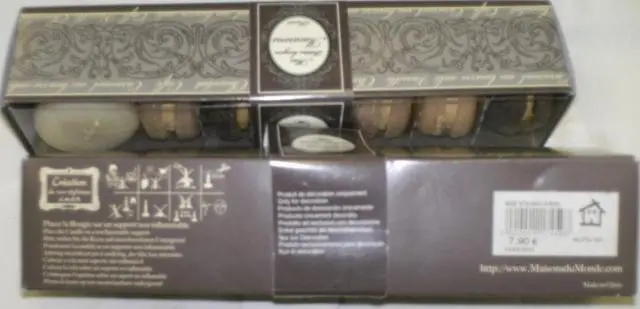 Foto dell’avviso ufficiale: Maisons du Monde Mes petites Bougie Macarons Candele decorative — rischio: Ostruzione delle vie aeree & Soffocamento per inalazione