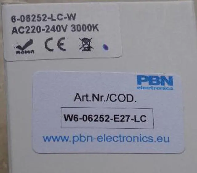 Foto do aviso oficial: PBN Electronics Lâmpada LED — risco: Choque elétrico