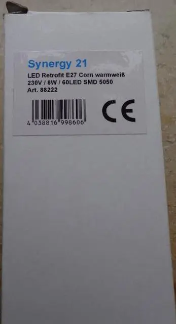 Foto do aviso oficial: Synergy21 Luz LED — risco: Choque elétrico