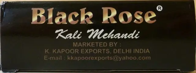 Foto dell’avviso ufficiale: Black Rose Kali Mehaudi Tintura per capelli — rischio: Rischio chimico