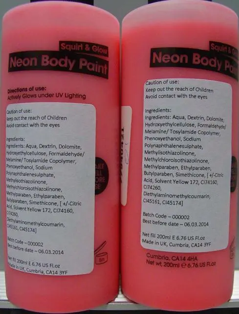 Foto do aviso oficial: Paint Glow Products Neon Body Paint Pó de pintura corporal — risco: Microbiológico