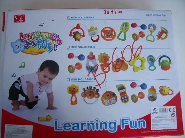 Foto aus der offiziellen Meldung: Beilexing Learning fun Rassel-Set — Risiko: Ersticken