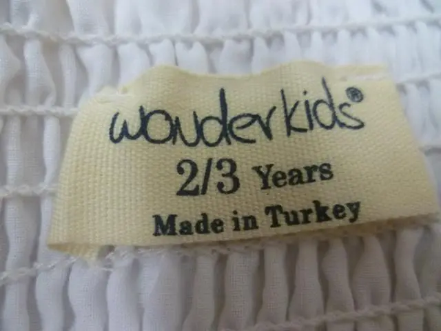 Photo de l’avis officiel: Wonderkids Robe de fille — risque: Blessures